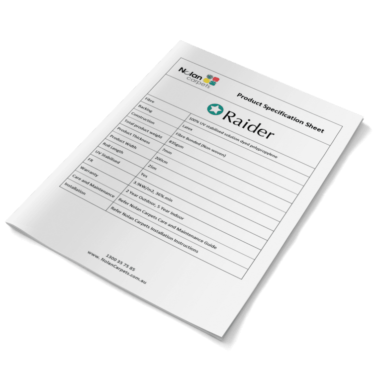 Raider Product Specifications