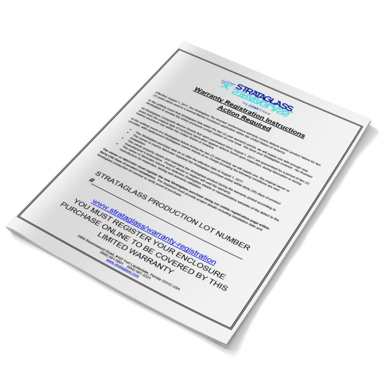 Strataglass® warranty