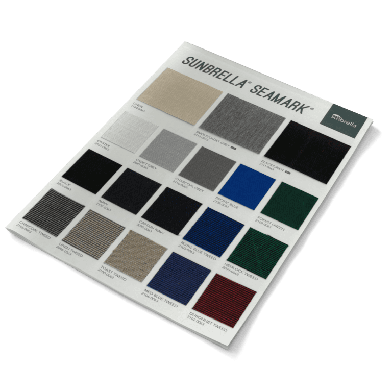Sunbrella Seamark Sample Card Guide