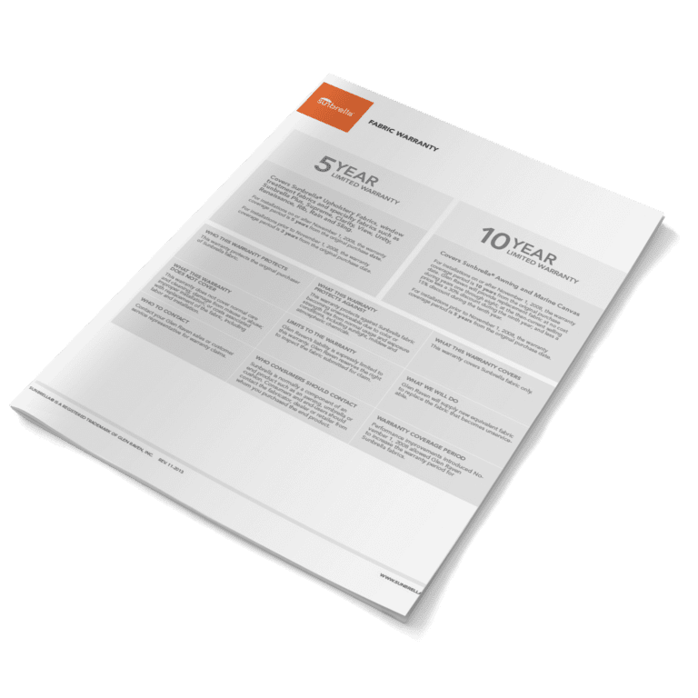 Sunbrella® Warranty