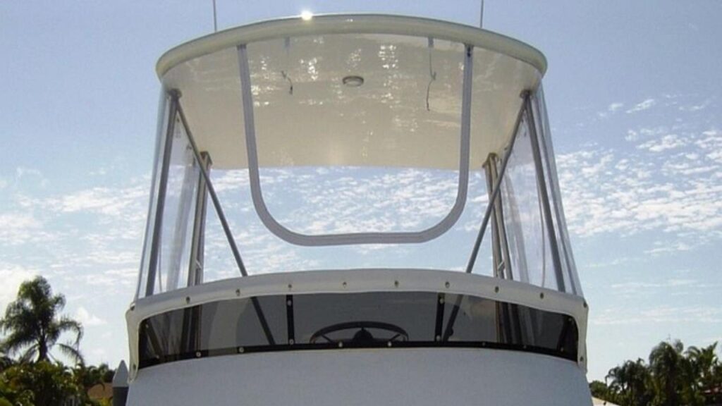 vybak brand boat flybridge clears