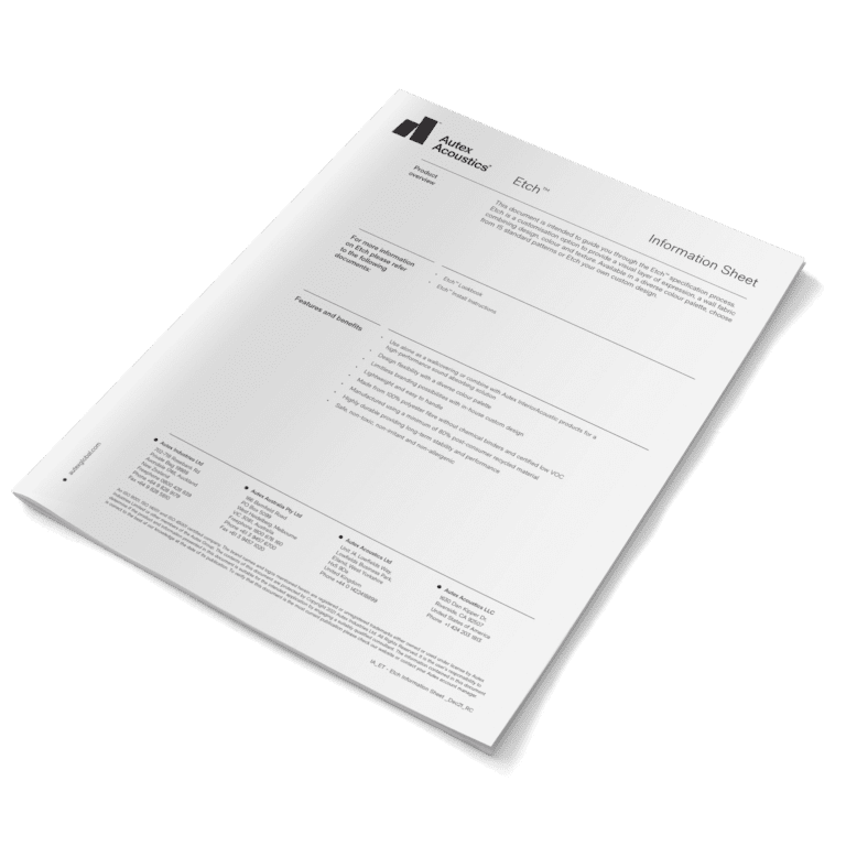 Etch™ information sheet
