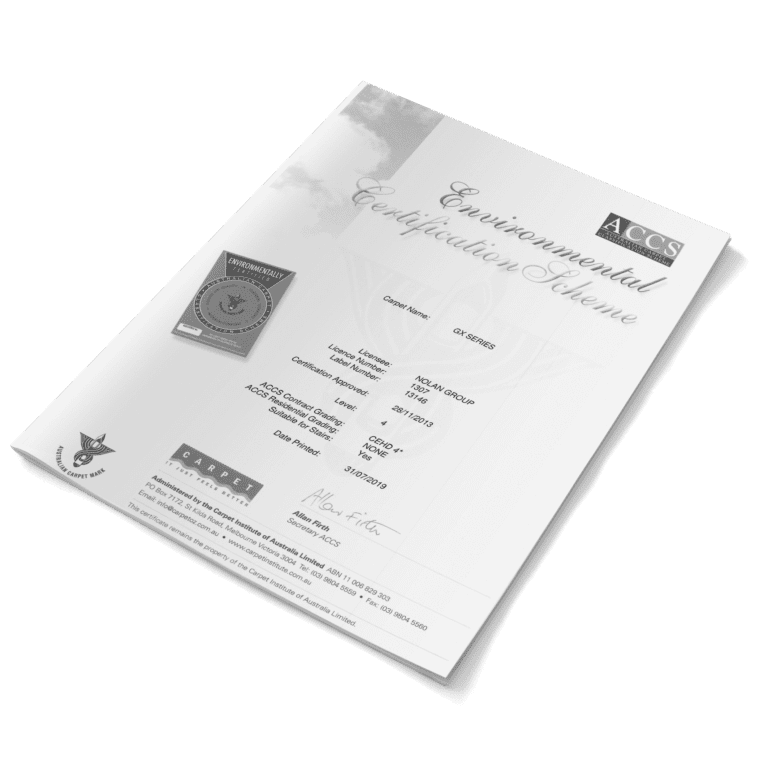 GX series level 4 environmental certificate