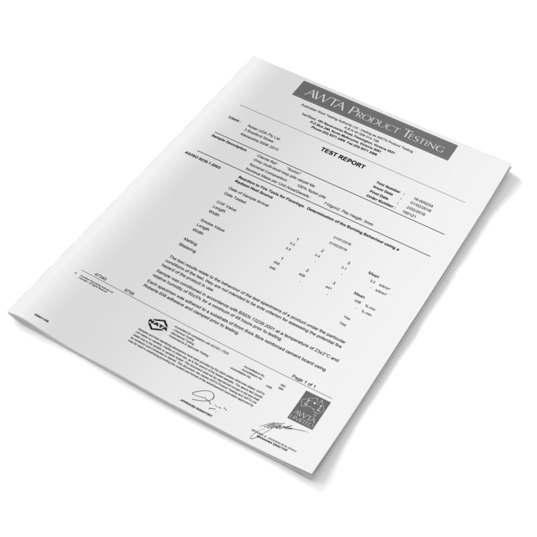 Surimi FR test result