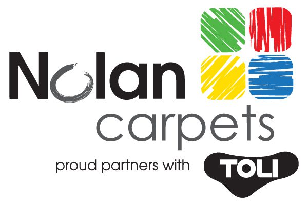 nolan carpets flooring logo commercial